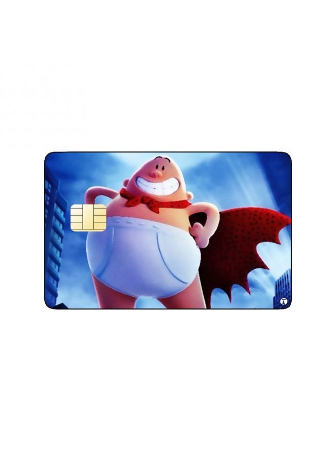 RKN PRINTED BANK CARD STICKER Animation Captain Underpants By Dreamworks  - Image 2