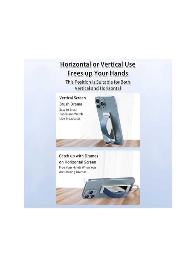 Green Tiger Frosted Non-Slip Finger Grip Strap Holder for Phones - Slim Ergonomic Finger Loop with Universal Phone Compatibility, Secure Selfie Grip & Anti-Drop Protection, 3Pack (Black/Blue/Gold) - Image 5