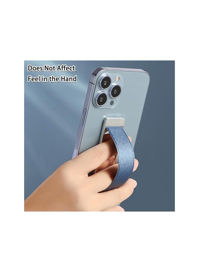 Green Tiger Frosted Non-Slip Finger Grip Strap Holder for Phones - Slim Ergonomic Finger Loop with Universal Phone Compatibility, Secure Selfie Grip & Anti-Drop Protection, 3Pack (Black/Blue/Gold) - Image 3