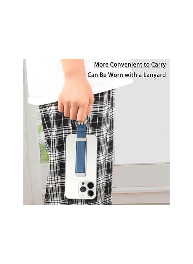 Green Tiger Frosted Non-Slip Finger Grip Strap Holder for Phones - Slim Ergonomic Finger Loop with Universal Phone Compatibility, Secure Selfie Grip & Anti-Drop Protection, 3Pack (Black/Blue/Gold) - Image 4