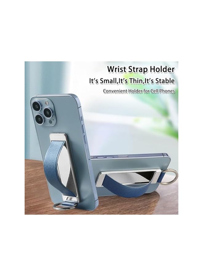Green Tiger Frosted Non-Slip Finger Grip Strap Holder for Phones - Slim Ergonomic Finger Loop with Universal Phone Compatibility, Secure Selfie Grip & Anti-Drop Protection, 3Pack (Black/Blue/Gold) - Image 2