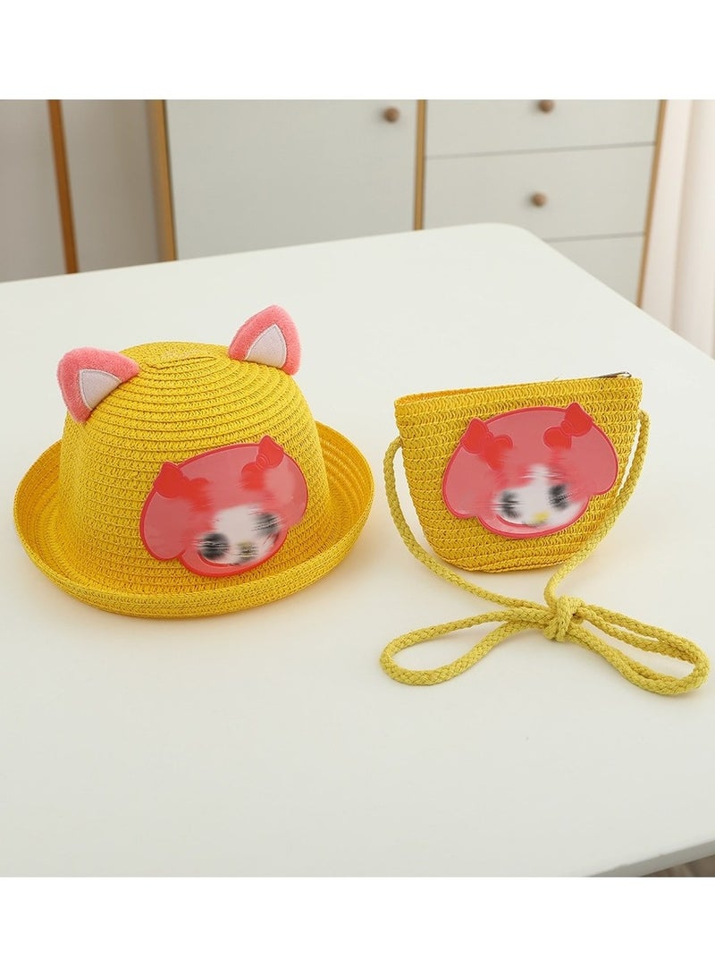 KUYING New Beach Girl Hat Beach Sunscreen Hat  - Image 1