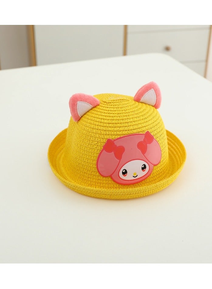 KUYING New Beach Girl Hat Beach Sunscreen Hat  - Image 2