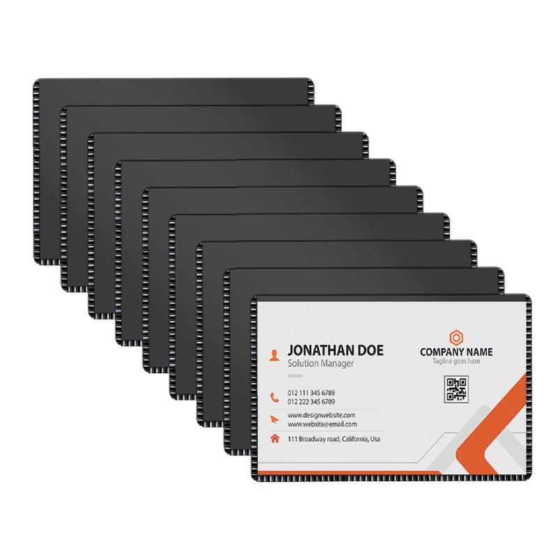 CHUNNIAO Magnetic Sleeves 2x3.5" for Business Name Card,Index Card Holders on Locker/Cabinet 10PCS - Image 1