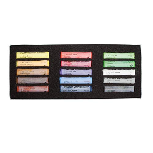 Schmincke - Pastels, 15 colors, multi-purpose, basic assortment 77 215 097, cardboard set with 15 pastels, handmade pastels, brilliant, velvet-matt, highly lightfast colors - Image 2