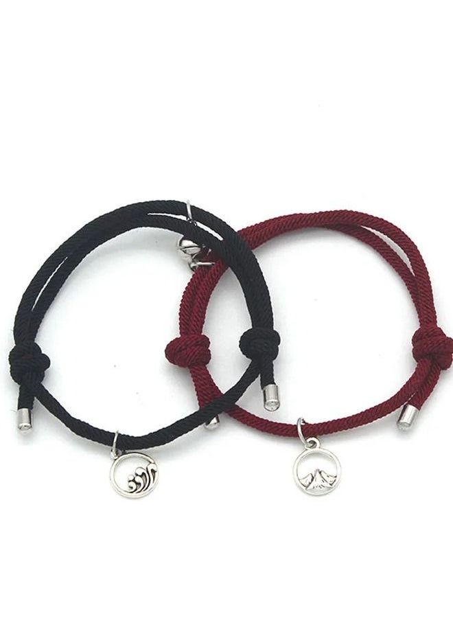 Generic - Two adjustable love bracelets for men and women friendship bracelets and special cables - Image 1