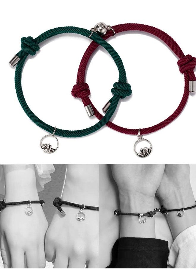 Generic - Two adjustable love bracelets for men and women friendship bracelets and special cables - Image 1