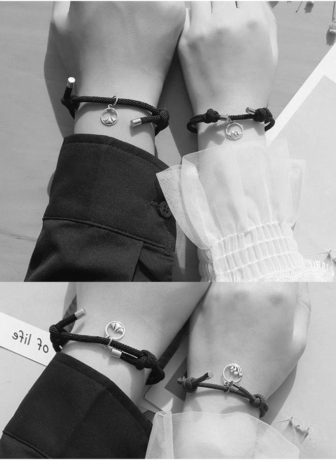 Generic - Two adjustable love bracelets for men and women friendship bracelets and special cables - Image 1