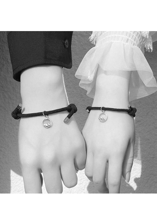 Generic - Two adjustable love bracelets for men and women friendship bracelets and special cables - Image 1