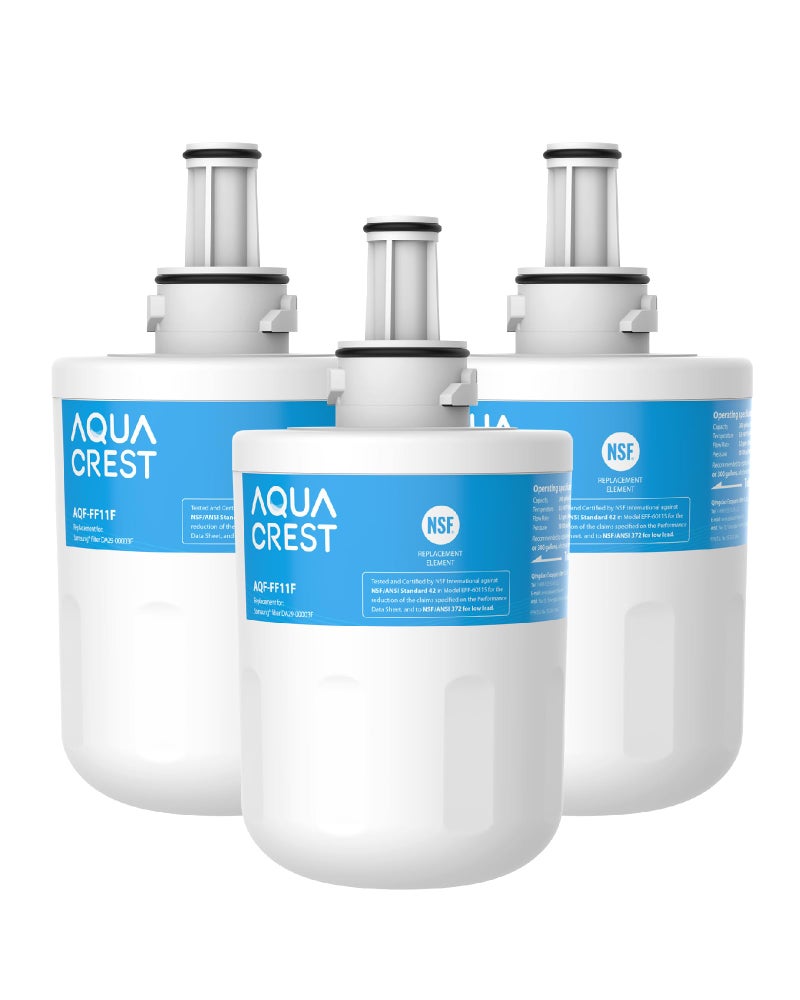 AQUA CREST DA2900003F Fridge Water Filter Compatible with Samsung Aqua Pure Plus DA2900003F HAFIN1 DA2900003A DA2900003B DA2900003AB DA6100159A DA9706317A 3