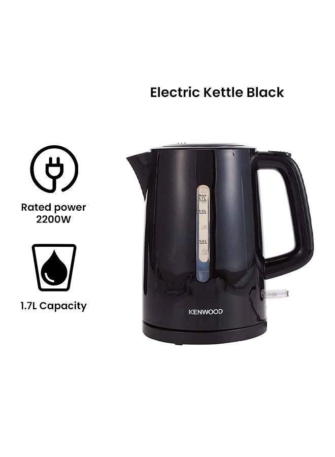 KENWOOD Cordless Electric Kettle With Auto Shut-Off & Removable Mesh Filter 1.7 L 2200 W ZJP00.000BK Black - Image 2