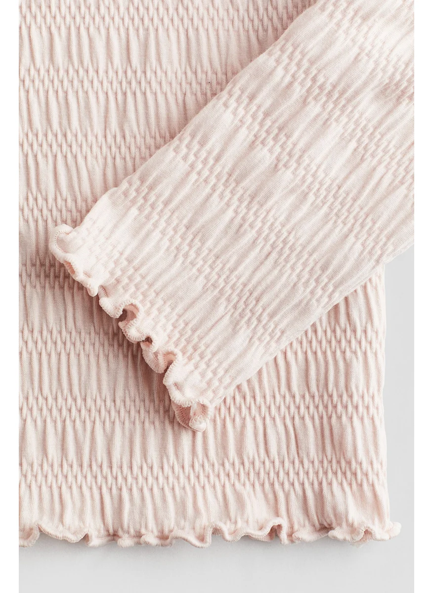 H&M Smocked Jersey Top