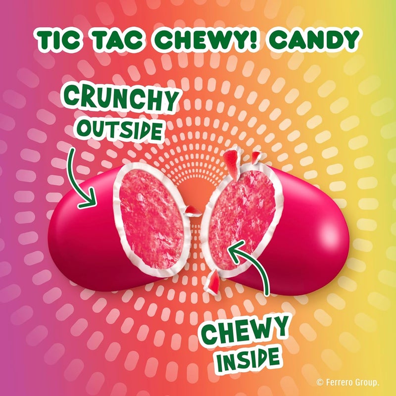 Tic Tac Chewy Fruit Adventure Candy - 7 oz Pack of Crunchy and Chewy Fruit Flavored Gummy Treats - Image 3