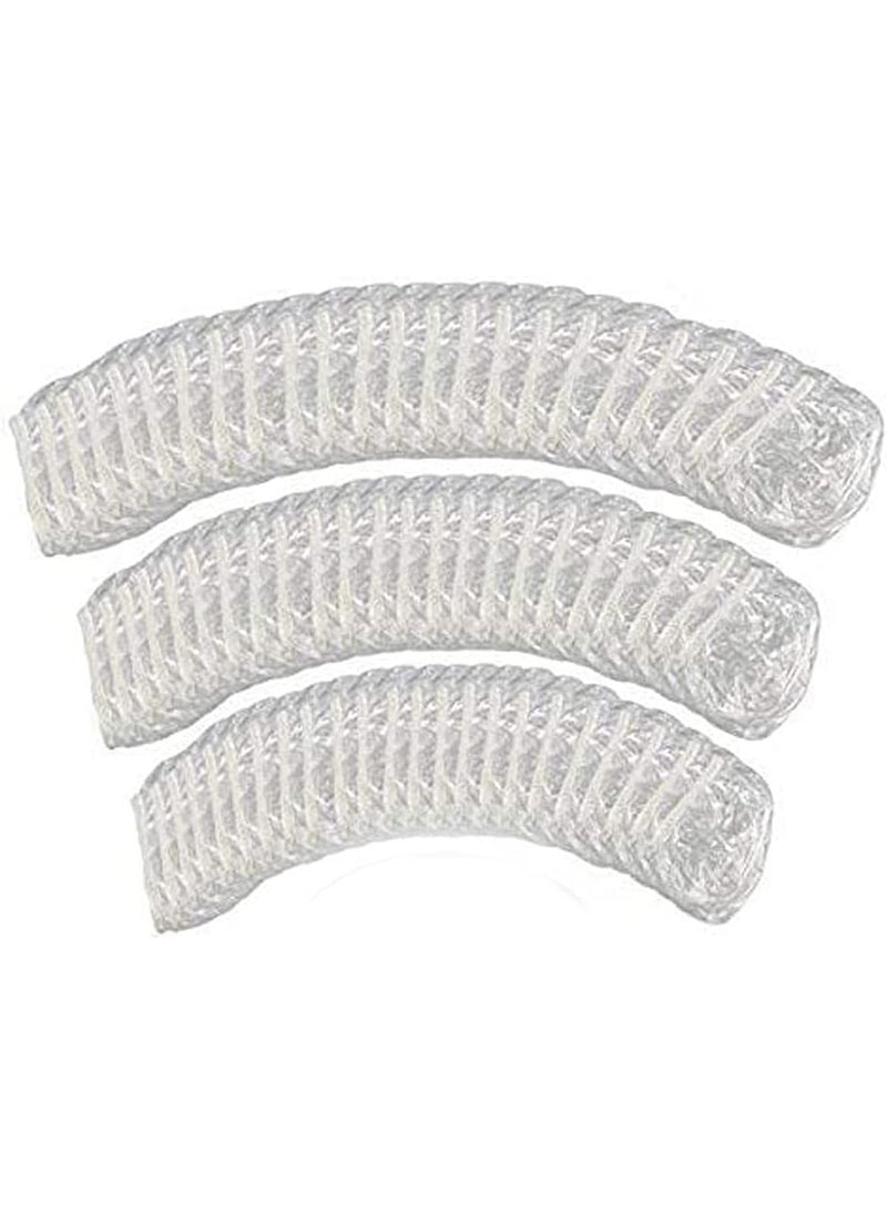 esowemsn esowemsn 100pcs Disposable Clear Waterproof Ear Covers for Shower, Hair Dyer and Salon Ear Protector Caps Fits Men and Women 