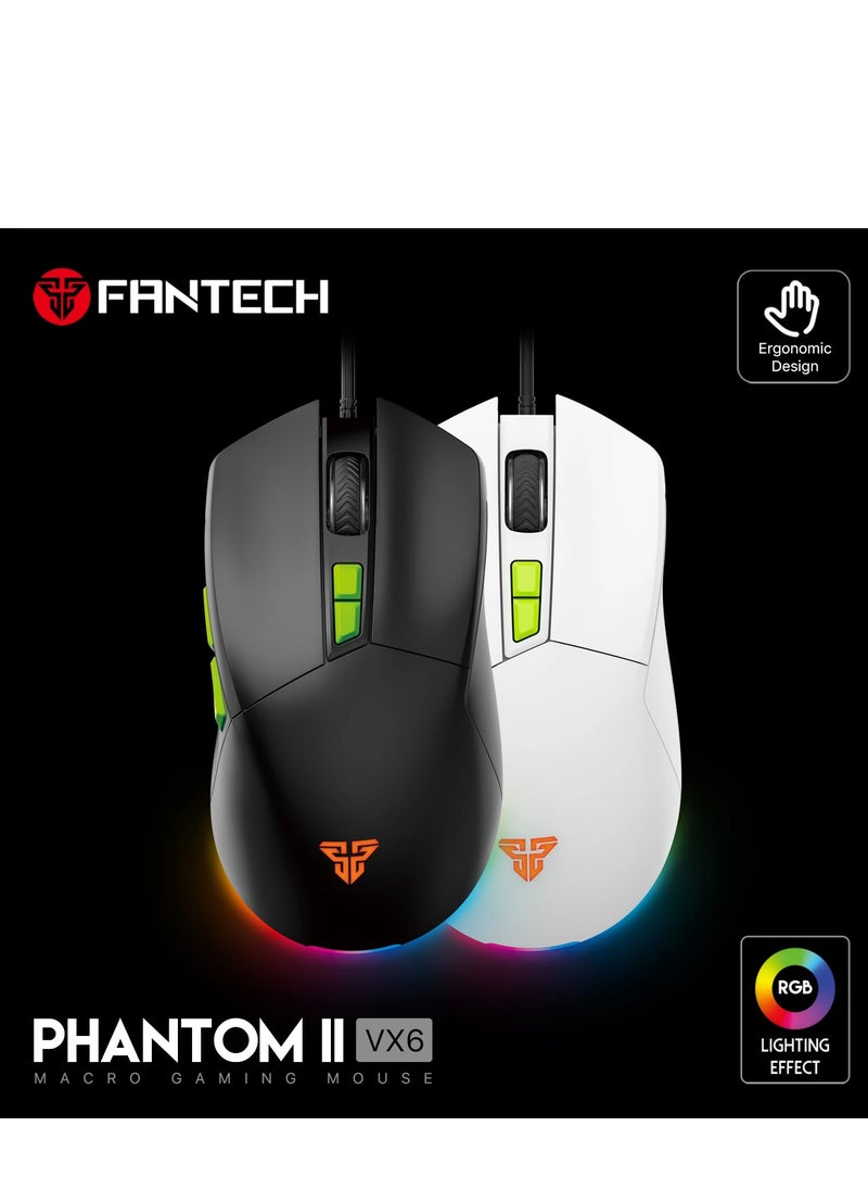 FANTECH VX6 PHANTOM II  Gaming Mouse - Optical Sensor 7,200 DPI - With Software  - Image 5