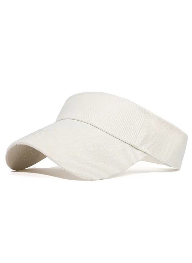 Sports Sun Visor Hats，Cotton Adjustable Sun Caps for Men Women