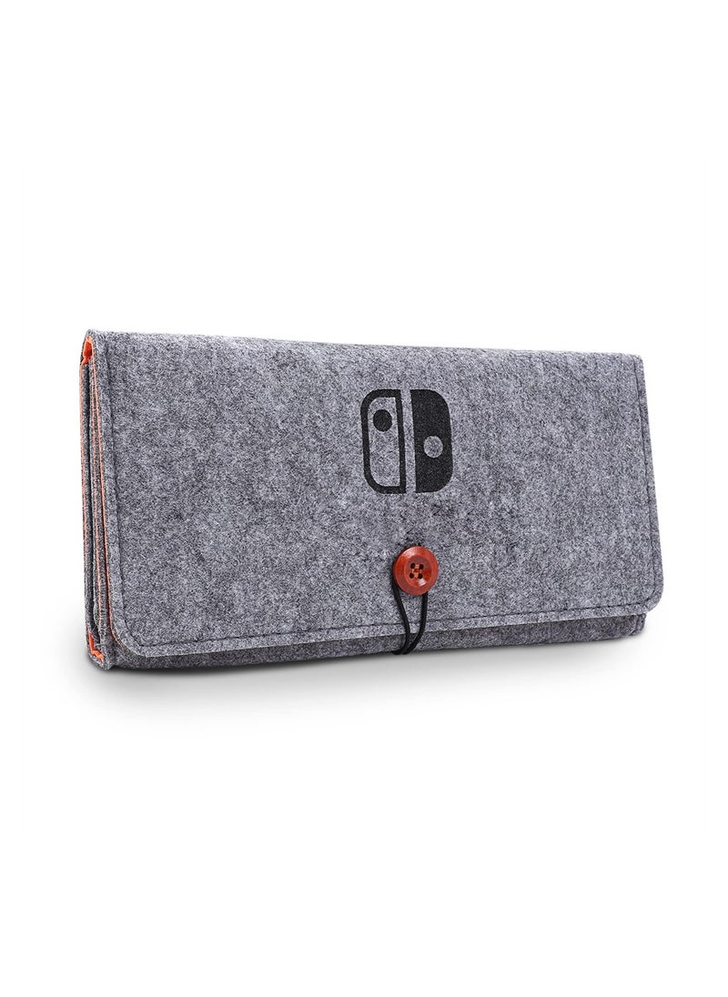 SYOSI Switch Carrying Case for Nintendo Switch OLED Model 2021 & Switch 2017, Hard Shell Portable Cover Storage Bag w/5 Game Card Slots for Nintendo Switch Console & Accessories  - Image 1