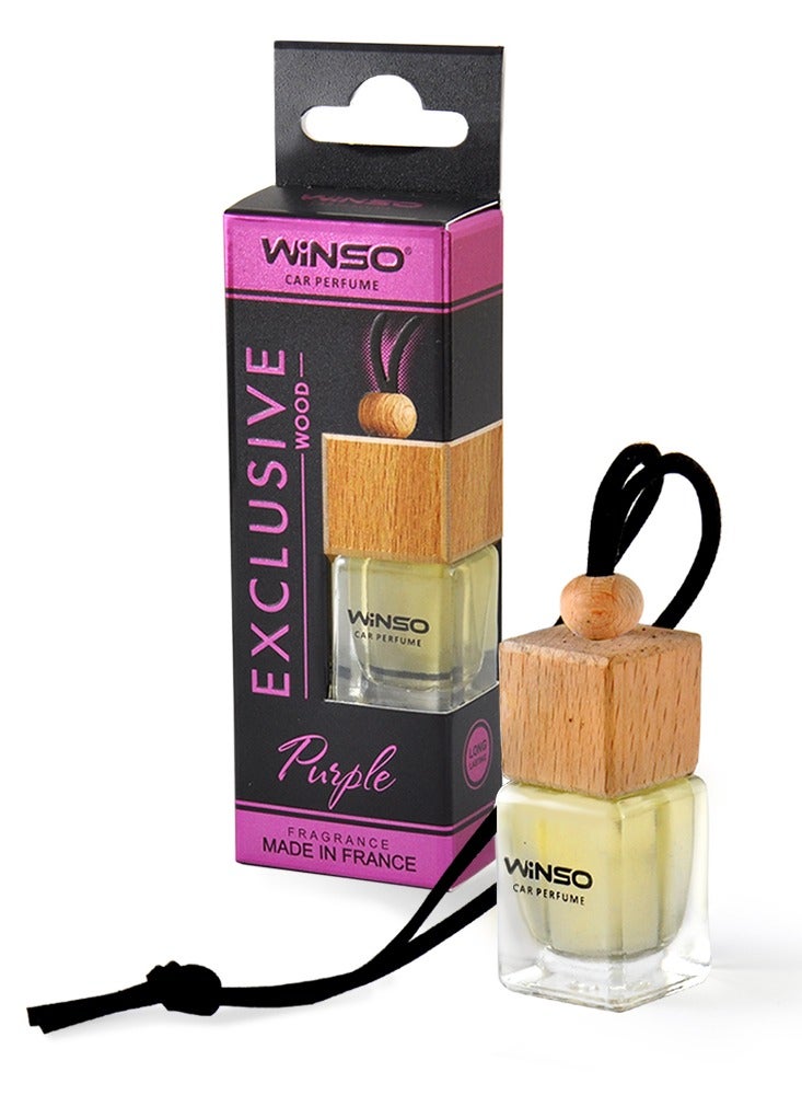 WINSO Luxury Car Air Freshener Exclusive Wood Purple a Fragrance With an exotic and enchanting Aroma. Fragrance is made in France C45 - Image 1