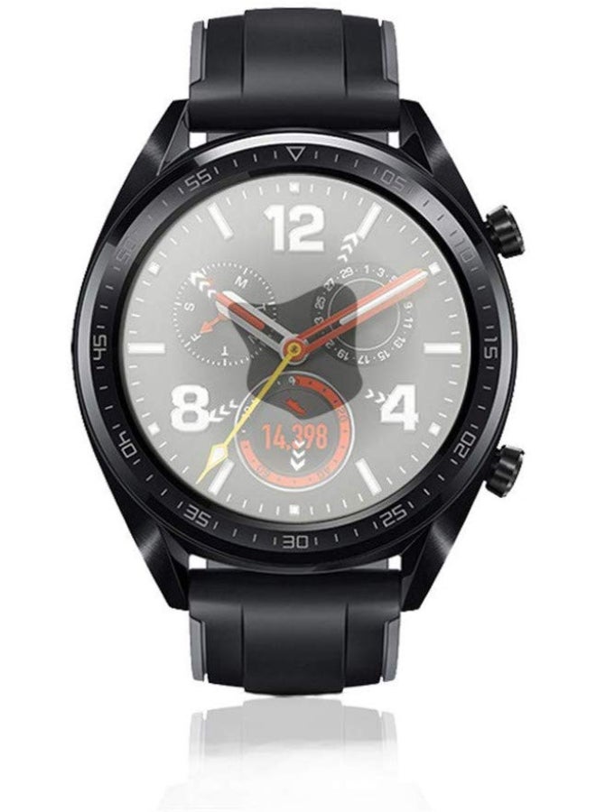 إي وورلد لاصقة حماية للشاشة من الزجاج المقوى لساعة هواوي GT شفاف - Image 3