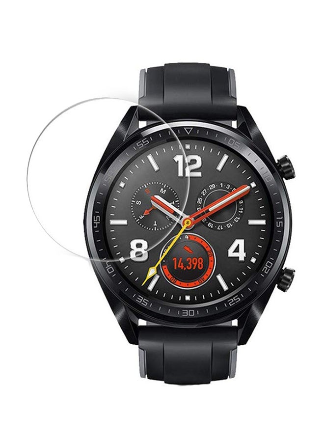 إي وورلد لاصقة حماية للشاشة من الزجاج المقوى لساعة هواوي GT شفاف - Image 1