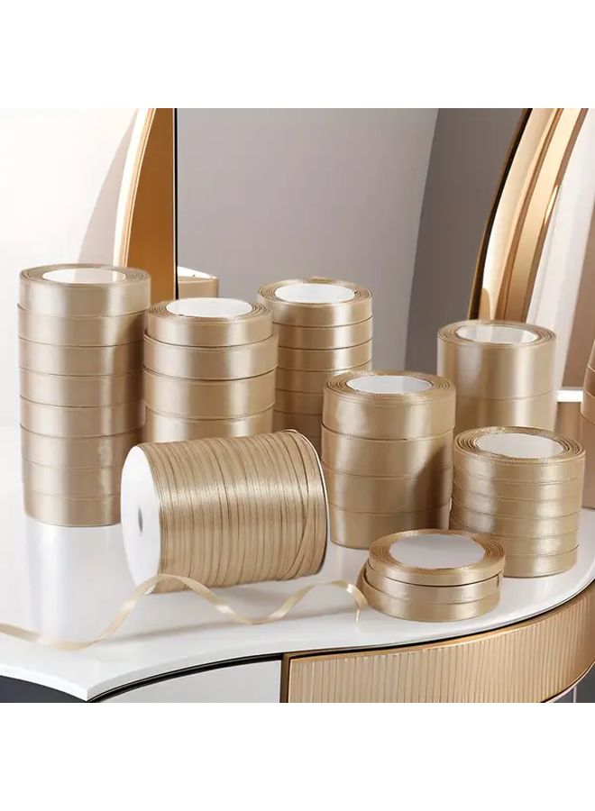 Tyrant Golden Jacquard Satin Ribbon Roll 1 57 Inch 5 Pcs For Gift Wrapping Bow Hair Accessories Cake Decoration - Image 4