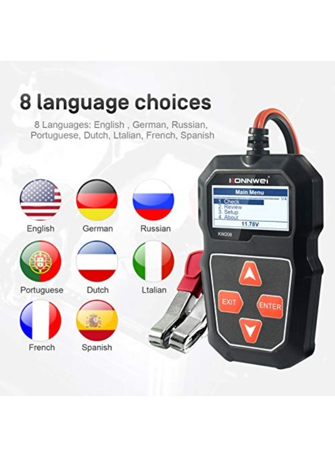 Generic Pepisky KW208 12V Car Battery Load Tester Professional Automotive Alternator - Waveform Voltage Test for CarBoatMotorcycle  - Image 2