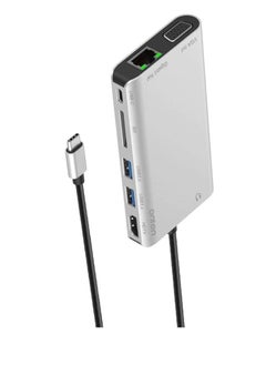 Generic Onten OT-9591B USB C Hub 8cm 1 Type C Adapter with 1Gbps Ethernet, 4K HDMI, VGA, PD Charging, 2 USB3.0,3.5mm Audio, SD Card Laptops  - Image 3