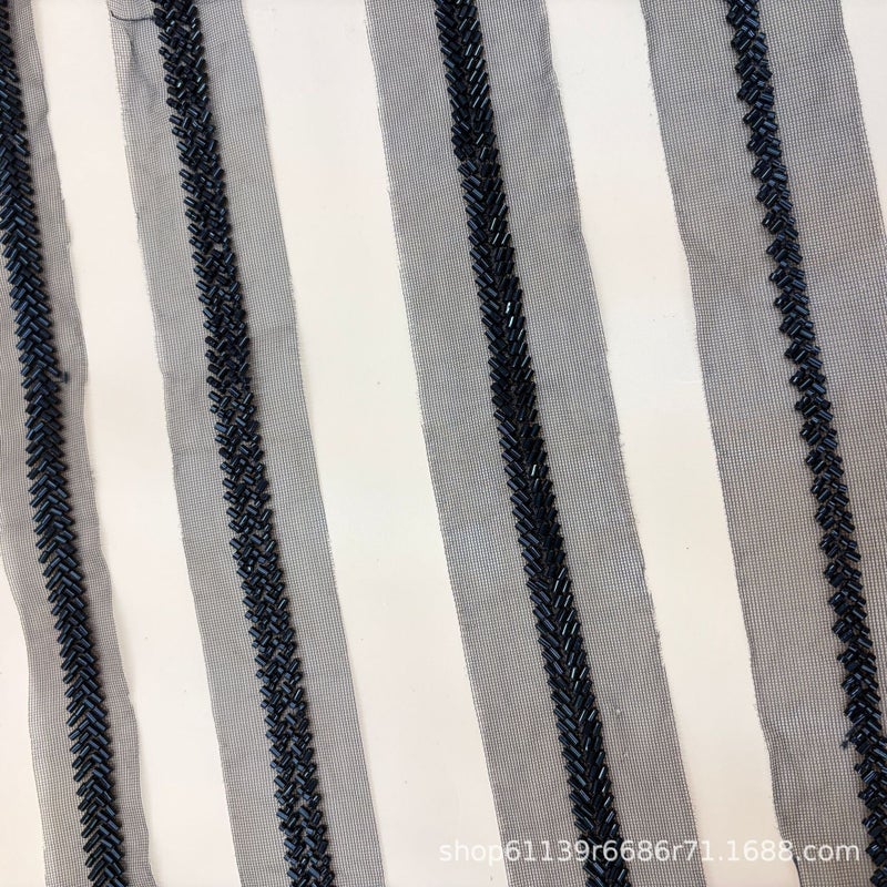 Chanel Style Beaded Lace Trim 1.5CM - Image 1