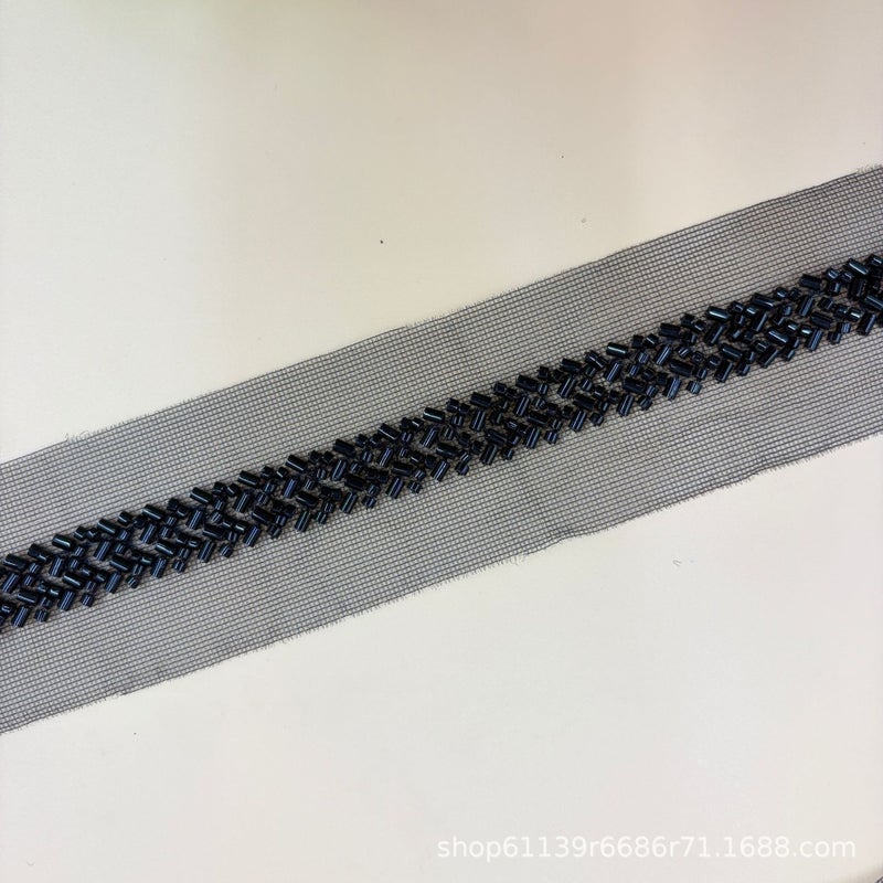 Chanel Style Beaded Lace Trim 1.5CM - Image 3