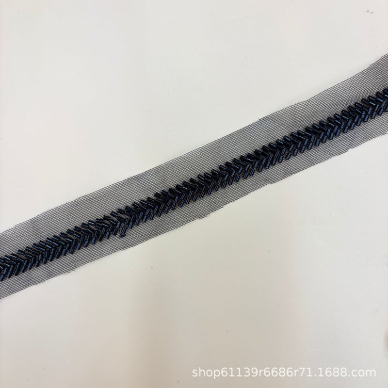 Chanel Style Beaded Lace Trim 1.5CM - Image 2