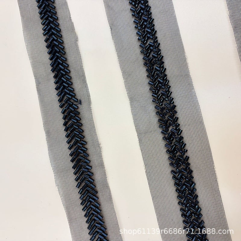 Chanel Style Beaded Lace Trim 1.5CM - Image 4
