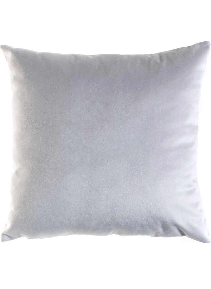 Cango Home Beige Velvet (Babyface) Double Sided Throw Pillow Cover