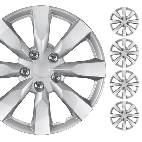 BDK Hubcaps Wheel Covers for Toyota Corolla 16” – Four (4) Pieces Corrosion-Free & Sturdy – Full Heat & Impact Resistant Grade – Replacement, 4 Pack - Image 1