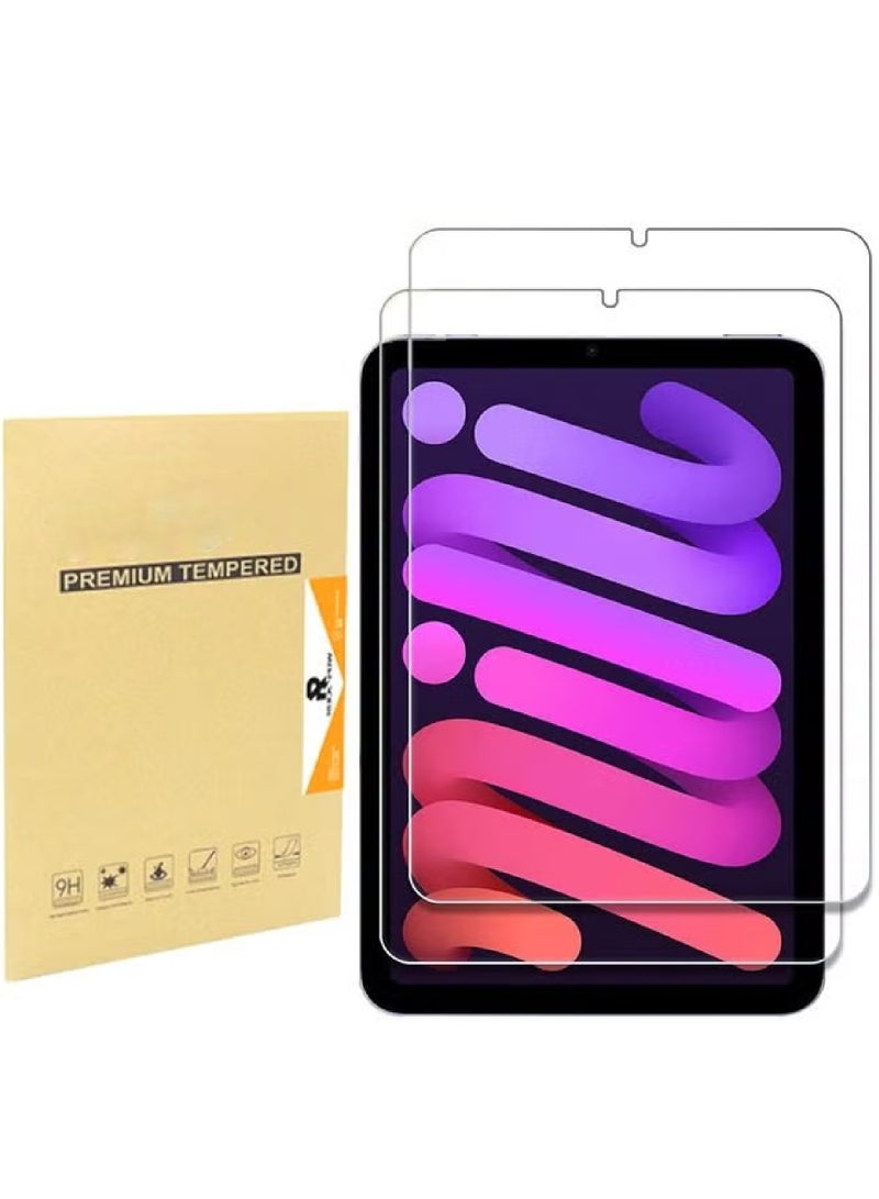 Rock Pow 2 PCS Screen Protector for  iPad Mini 7 A17 Pro 2024/iPad Mini 6 2021 8.3 Inch iPad Mini 7th/6th Gen Case, for iPad Mini 8.3" 7th Gen A2995/A2996/A2993/6th Gen A2567 A2568 A2569, Anti Scratch Tempered Glass Screen Film Guard - Image 1