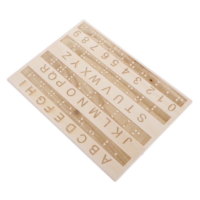 Braille Alphabet Tracing Board For Beginners Braille Letter Number Board Tactile Learning Tool For Blind Children - Image 5