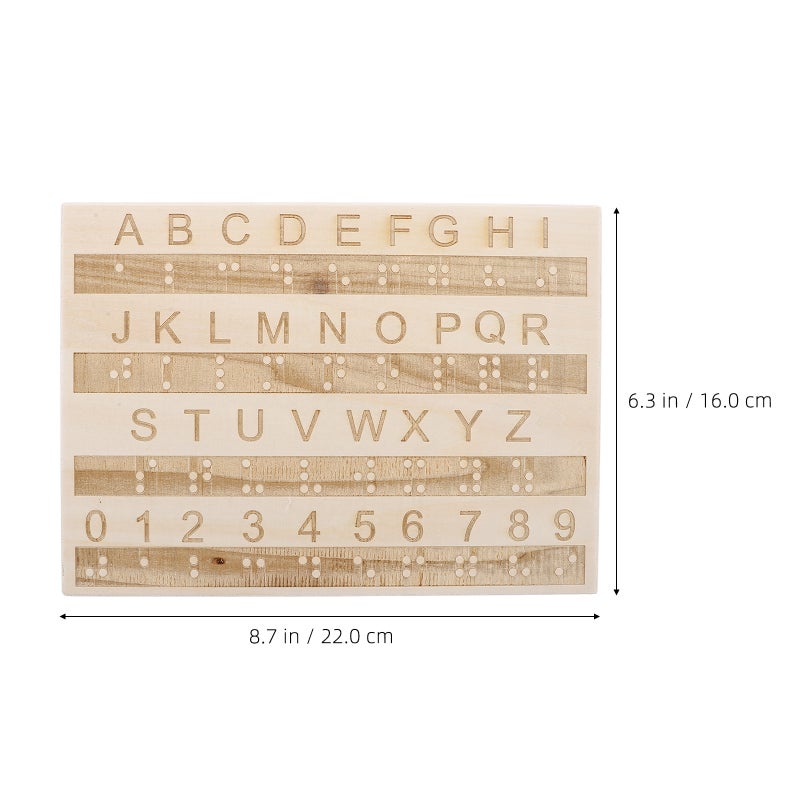 Braille Alphabet Tracing Board For Beginners Braille Letter Number Board Tactile Learning Tool For Blind Children - Image 3