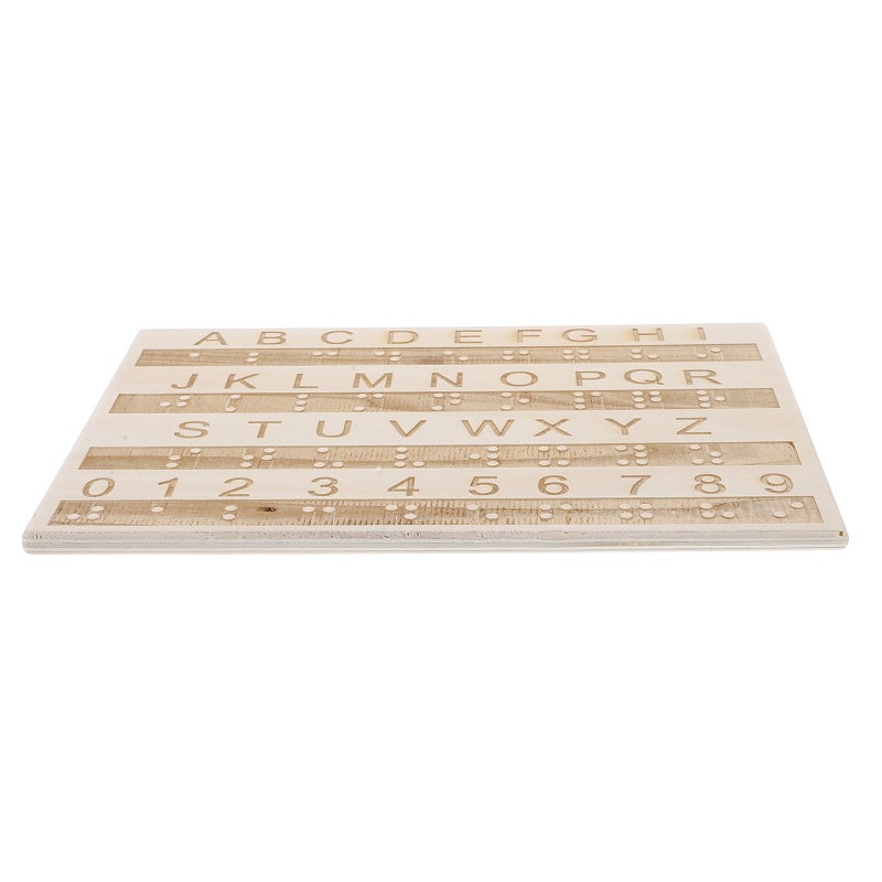 Braille Alphabet Tracing Board For Beginners Braille Letter Number Board Tactile Learning Tool For Blind Children - Image 4