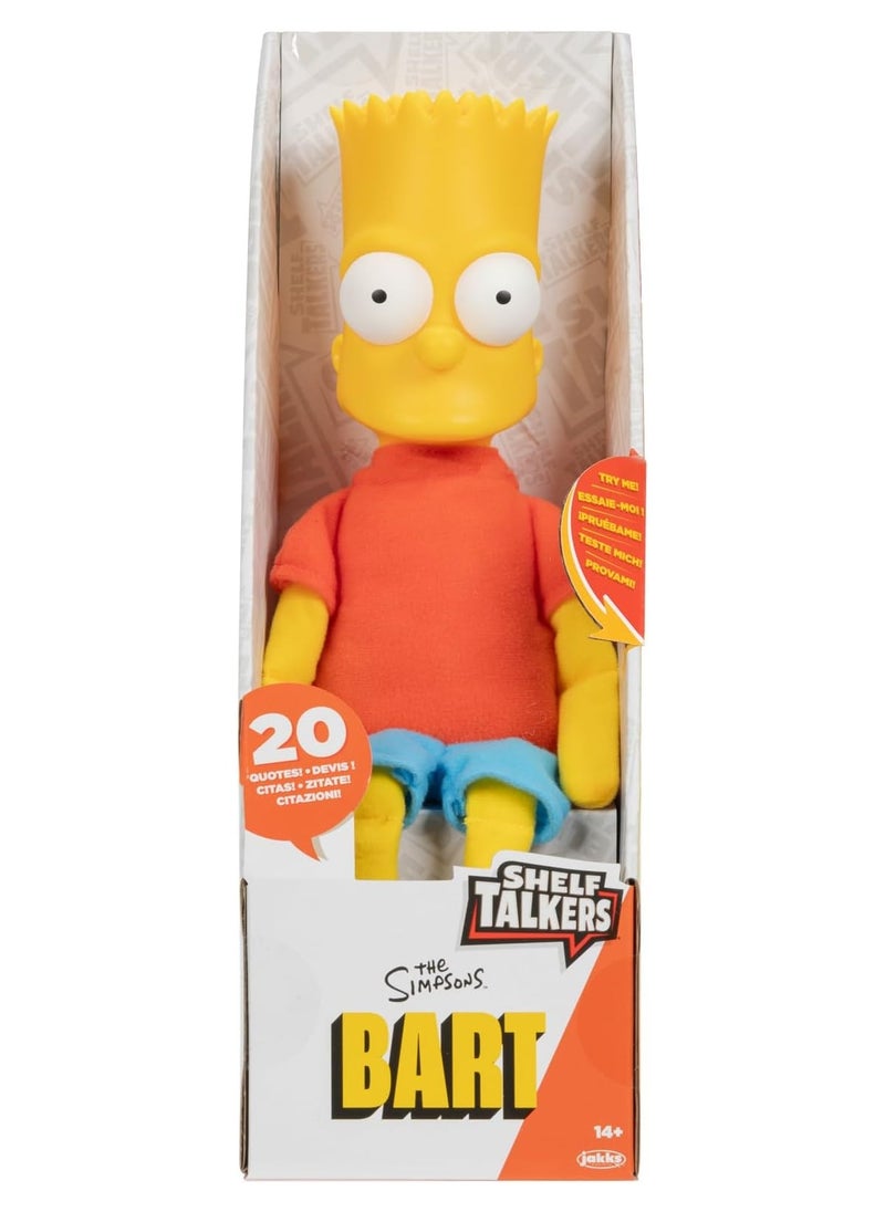 The Simpsons Shelf Talkers Bart 12" Talking Plush