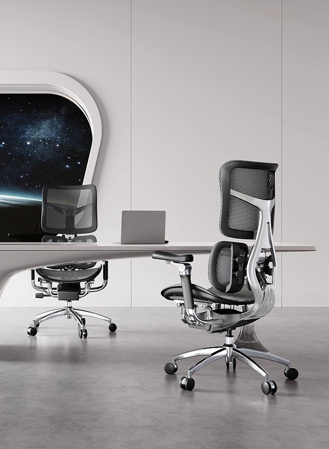 SIHOO SIHOO S300 Ergonomic Office Chair 6D Dynamic Lumbar Support Adjustable Seat Depth Super Soft 6D Armrests Adjustable Backrest for Home Office Chair and Tall Computer Chair (Black) - Image 3