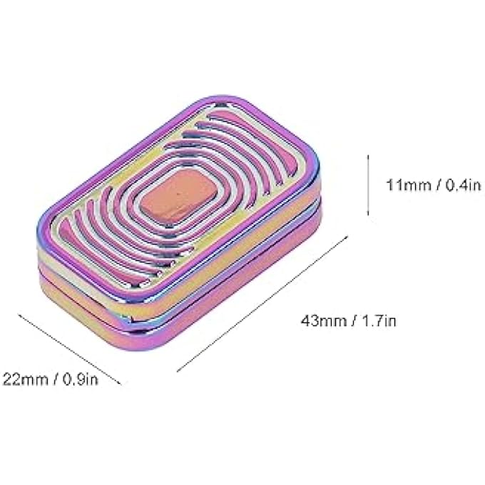 Keenso Magnetic Metal Fidget Toys,Fidget Slider Stress Relief Toy for Office ADHD (Multicolor) - Image 3