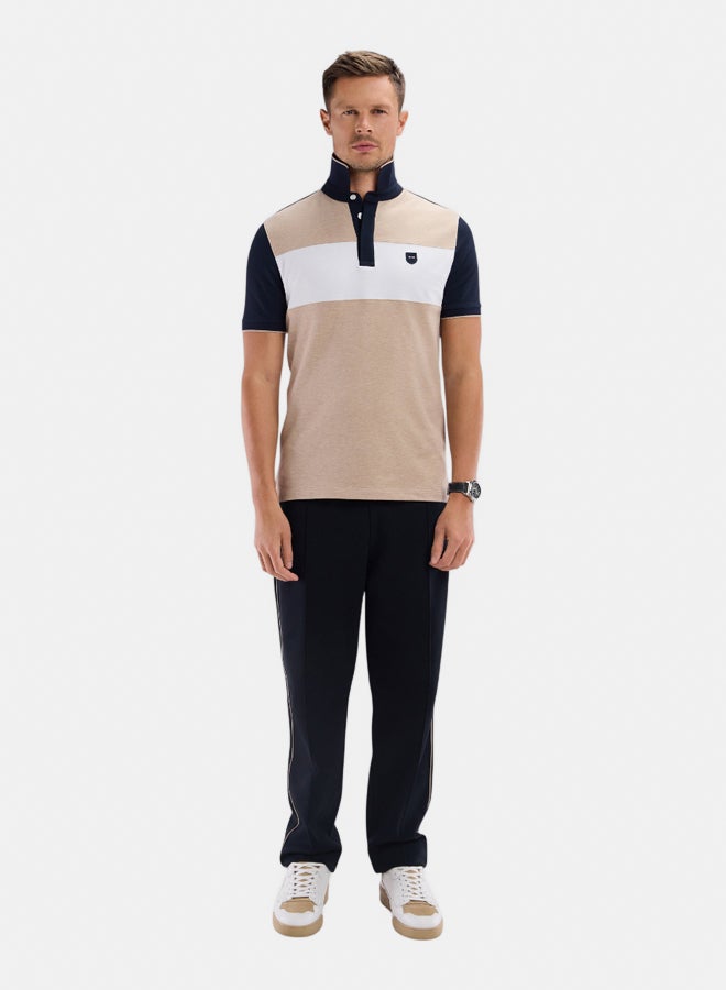 Eden Park Straight-cut cotton interlock jogging pants - Image 1