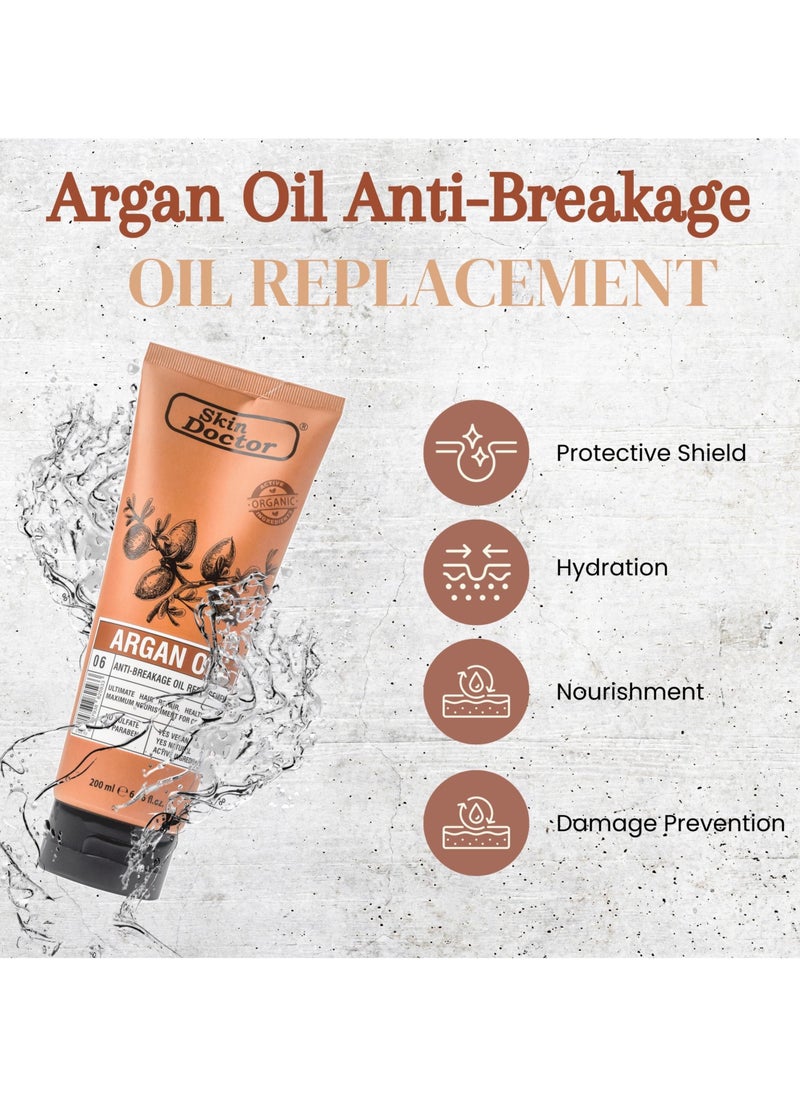 Skin Doctor Argan Oil-Enhanced Hair Oil Replacement Nourishing and Strengthening Solution - All Hair Types 200ml  - Image 3