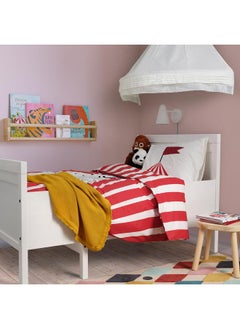 erorex Duvet cover and pillowcase, circus pattern red/white, 150x200/50x80 cm  - Image 4