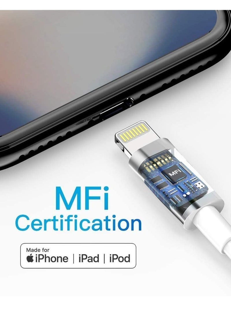 Raxoom iPhone Charger Cable - Apple MFi Certified 3Pack 1+2+3M iPhone Charging Cable for iPhone SE 2020 11 Xs Max XR X 8 Plus 7 Plus 6 Plus 5s SE iPad Pro and More - Image 3