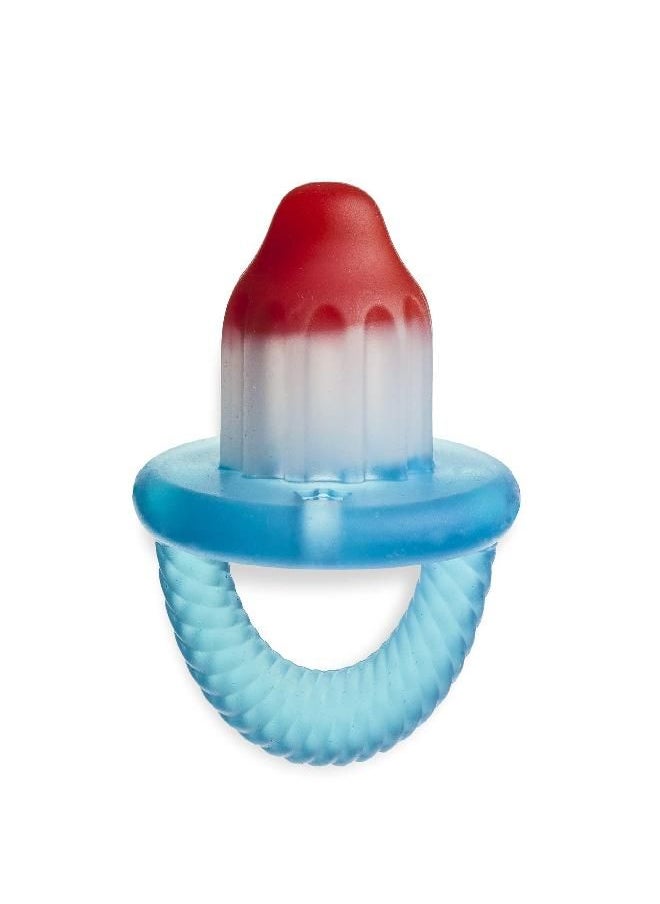 Itzy Ritzy - Itzy Ritzy Teensy Teether - Soothing Silicone Hollow Teether Features Flexible, Easy-to-Hold Handle, Hero Pop - Image 1