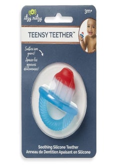 Itzy Ritzy Itzy Ritzy Teensy Teether - Soothing Silicone Hollow Teether Features Flexible, Easy-to-Hold Handle, Hero Pop  - Image 4