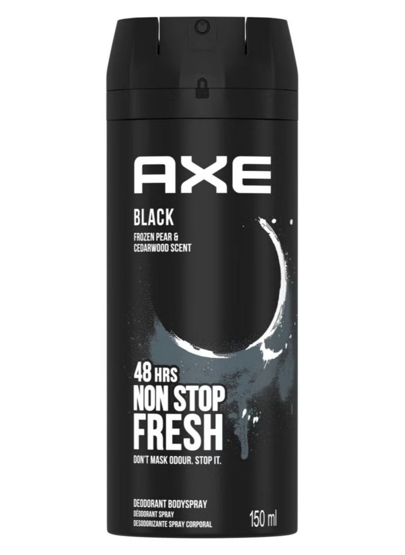 Axe Black Deodorant and Body Spray for Men  150 ml 