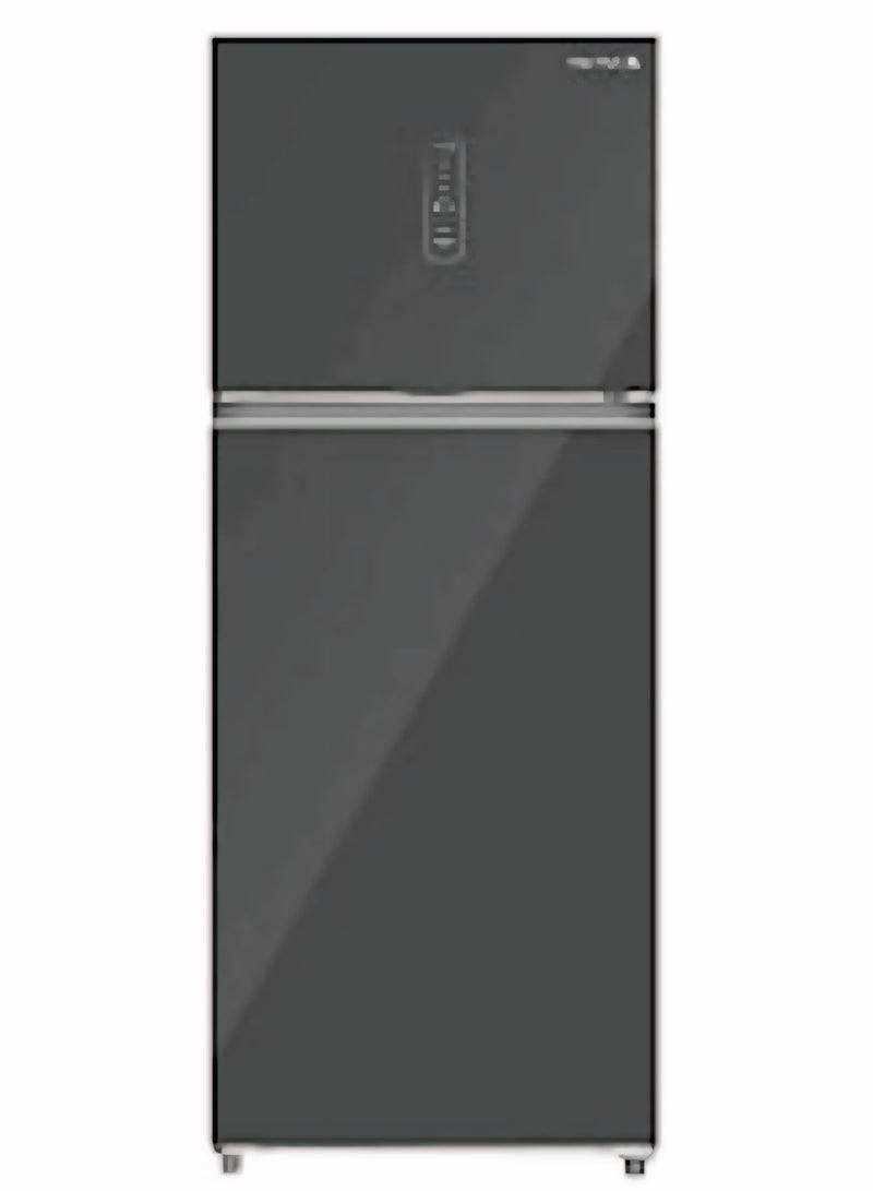 White Whale WR-G4385 HBV White Whale 430 Liter No Frost Refrigerator, Black Glass, Digital