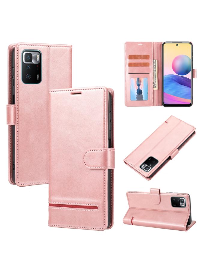 The Bros حافظة لهاتف Xiaomi Poco X3 GT/Redmi Note 10 Pro 5G CN محفظة كلاسيكية جلدية قابلة للطي