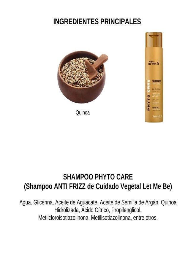Let Me Be Shampoo Anti Frizz Phyto Care by 250ml - Image 3